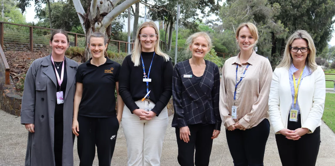 Yarra Ranges Council Gabby Golds Reclink Anthea Merson Eastern Health Casey Dykes Yarra Centre Leslie Crimes Eastern Health Emily Sykes Inspiro Megan Mc Inerney This Girl Can week 2023 Picture MIKAYLA VAN LOON